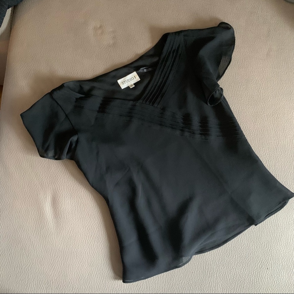 Black Flowy Matching Set